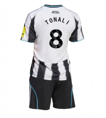 Newcastle United Sandro Tonali #8 Hjemmebanetrøje Børn 2025-26 Kortærmet (+ Korte bukser)